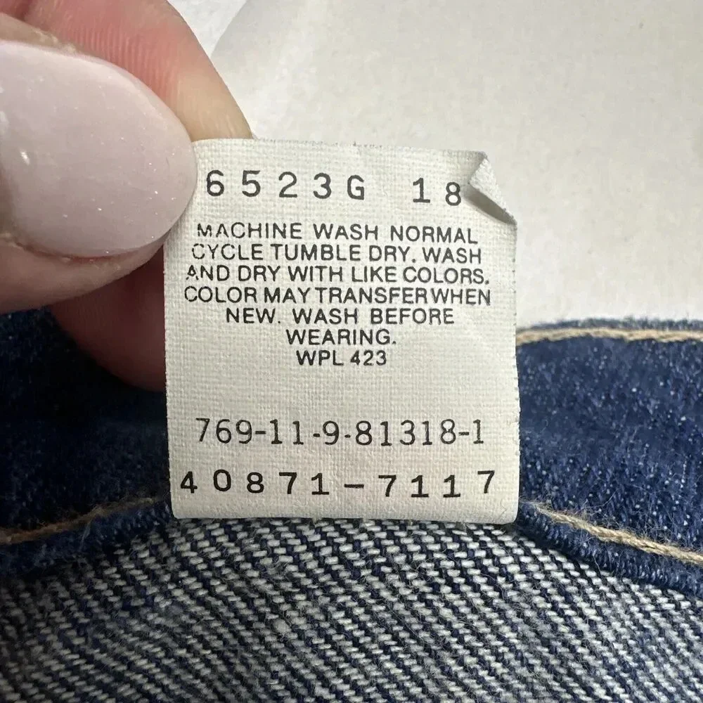 VTG Levi's‎ 769 Orange Tab With A Skosh More Room Mens Jeans Size 36X30 80s